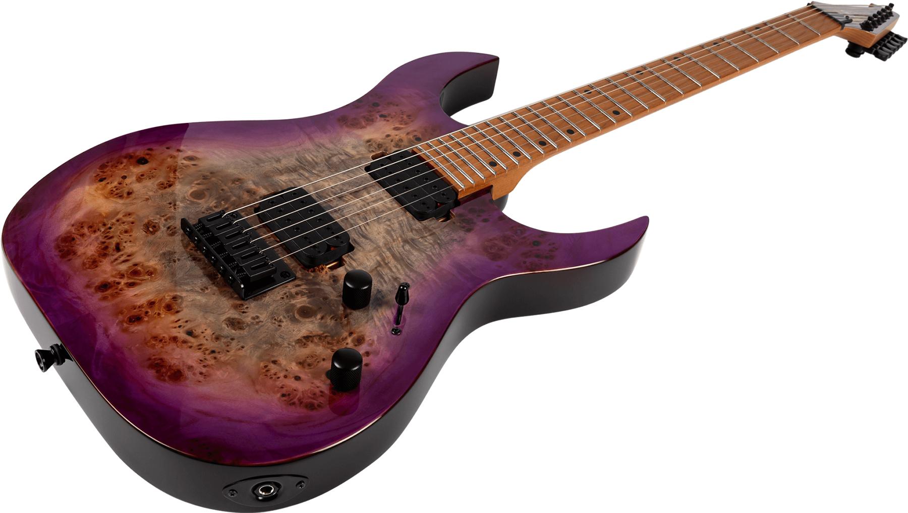Spira Guitars S450 Tpp 2h Ht Mn - Transparent Violet - Guitarra electrica metalica - Variation 2
