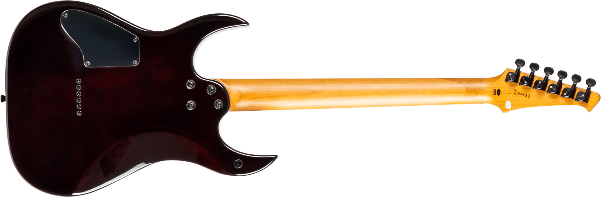 Spira Guitars S450 Trd 2h Ht Mn - Trans Red/black - Guitarra electrica metalica - Variation 1