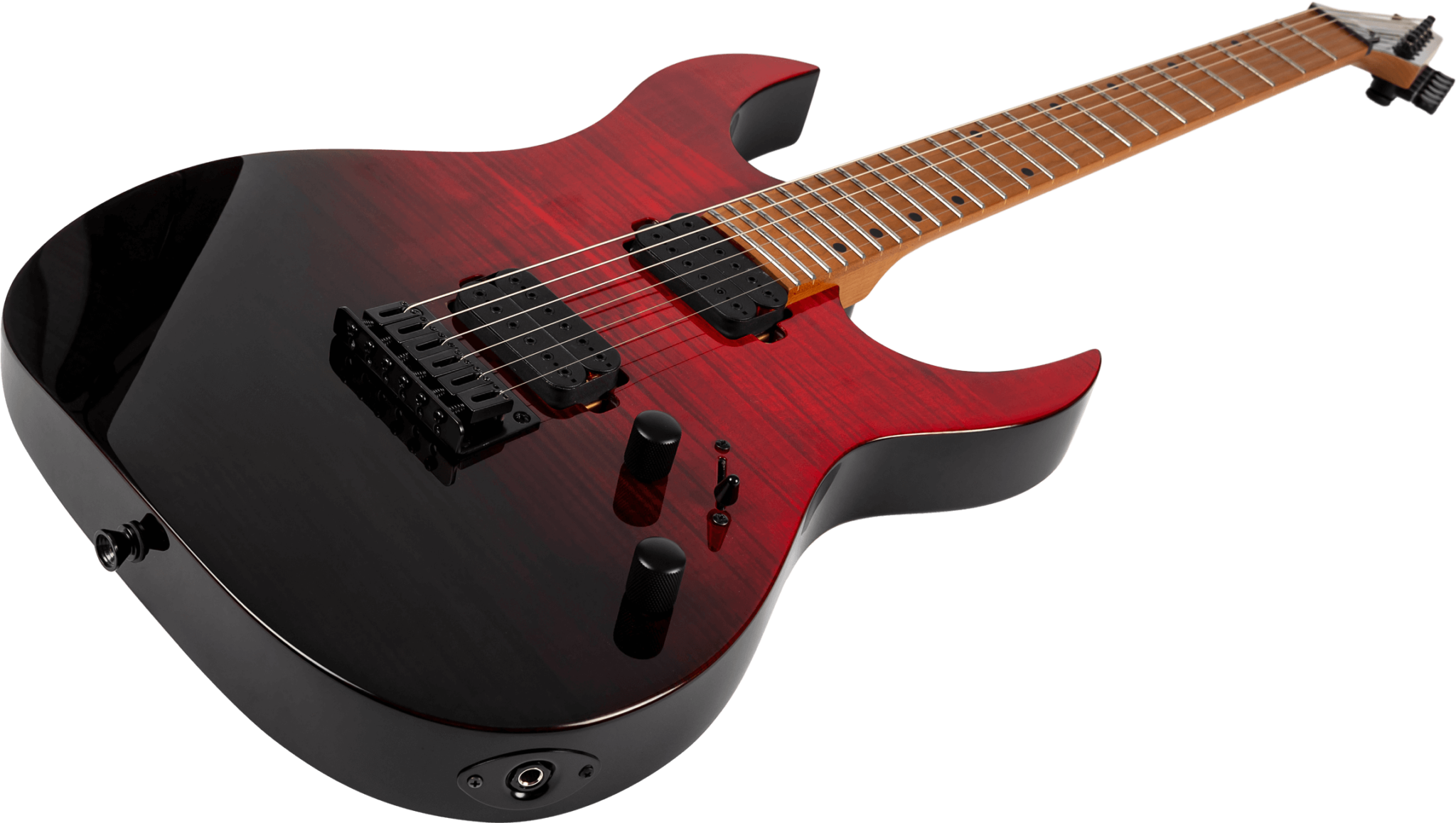 Spira Guitars S450 Trd 2h Ht Mn - Trans Red/black - Guitarra electrica metalica - Variation 2