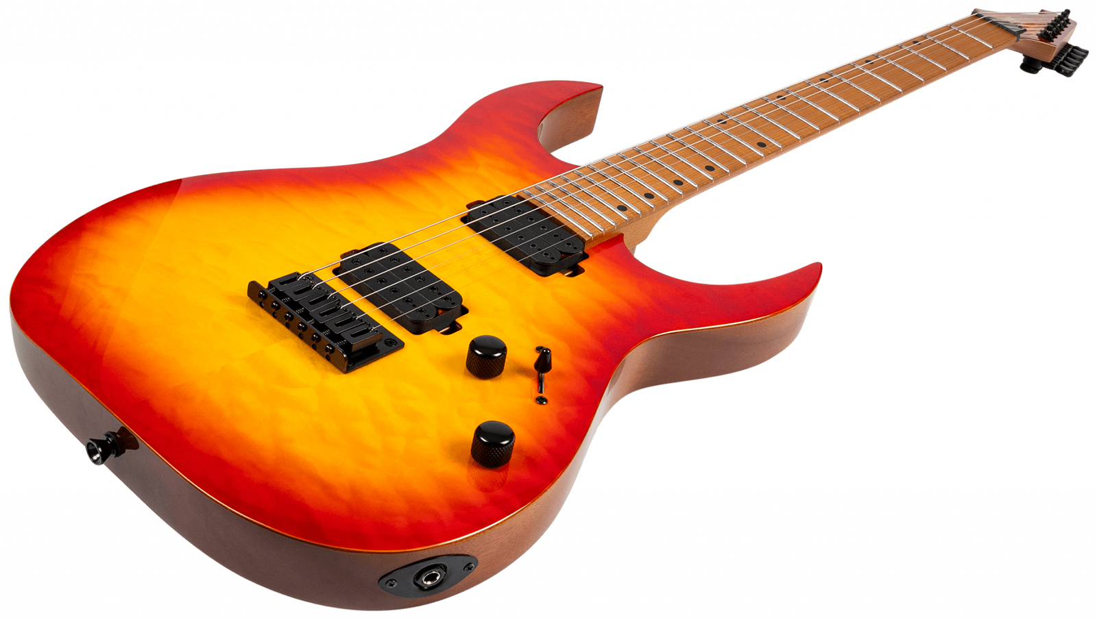 Spira Guitars S500 Qfb 2h Ht Mn - Fireburst - Guitarra eléctrica con forma de str. - Variation 2