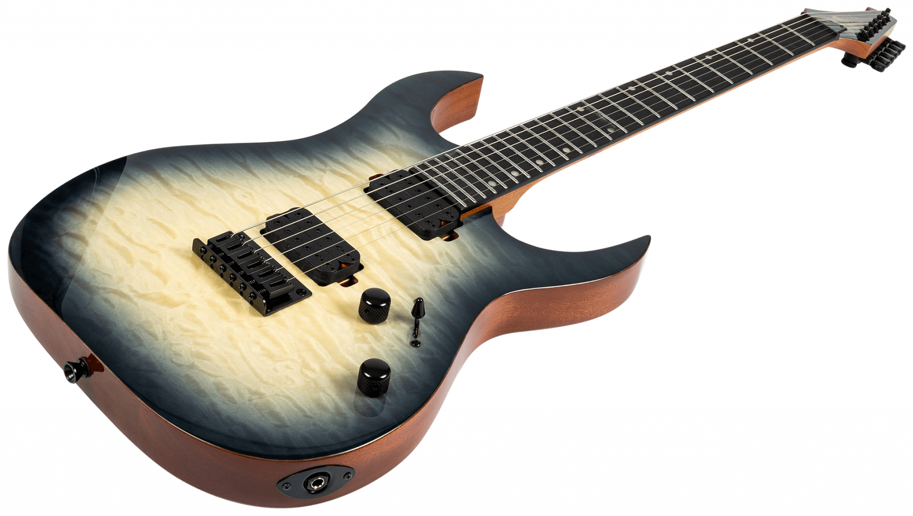 Spira Guitars S500q Gye E 2h Ht Eb - Trans Grey - Guitarra electrica metalica - Variation 3