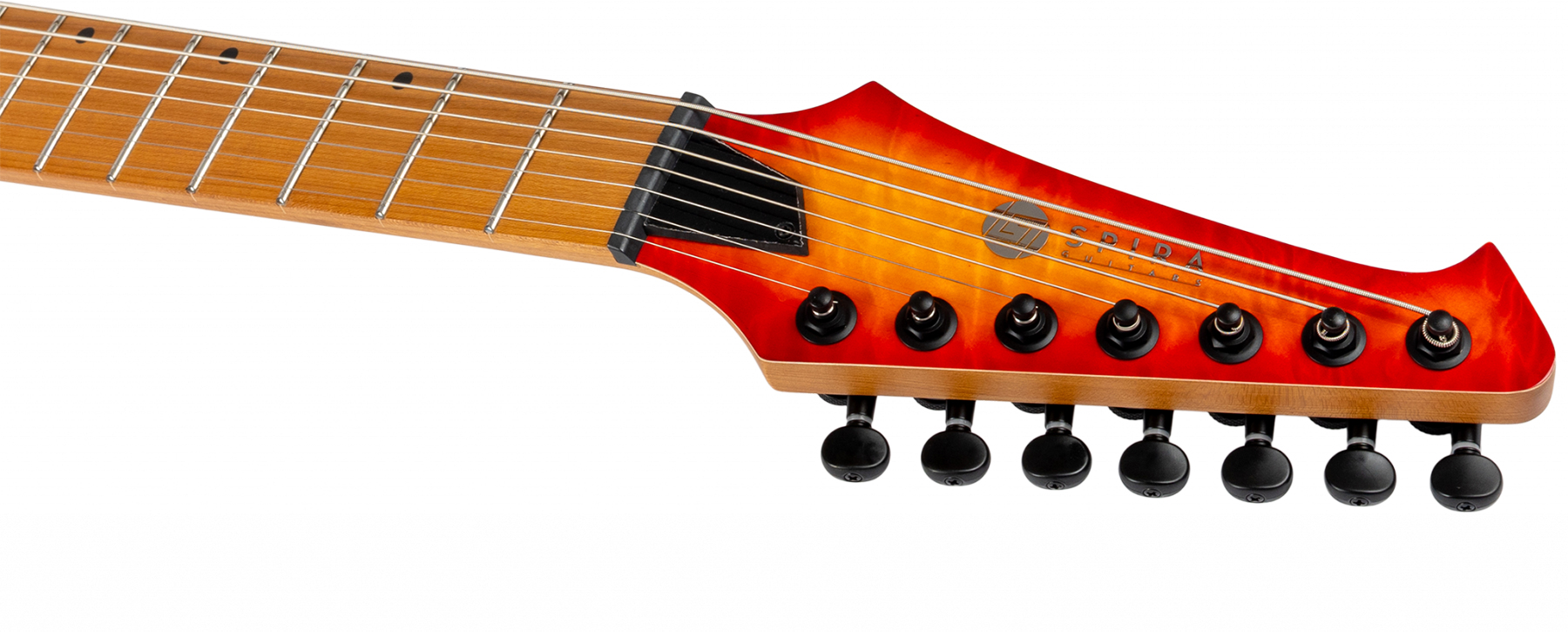 Spira Guitars S507 Qfb 7c Baritone 2h Ht Mn - Fireburst - Guitarra eléctrica barítono - Variation 4