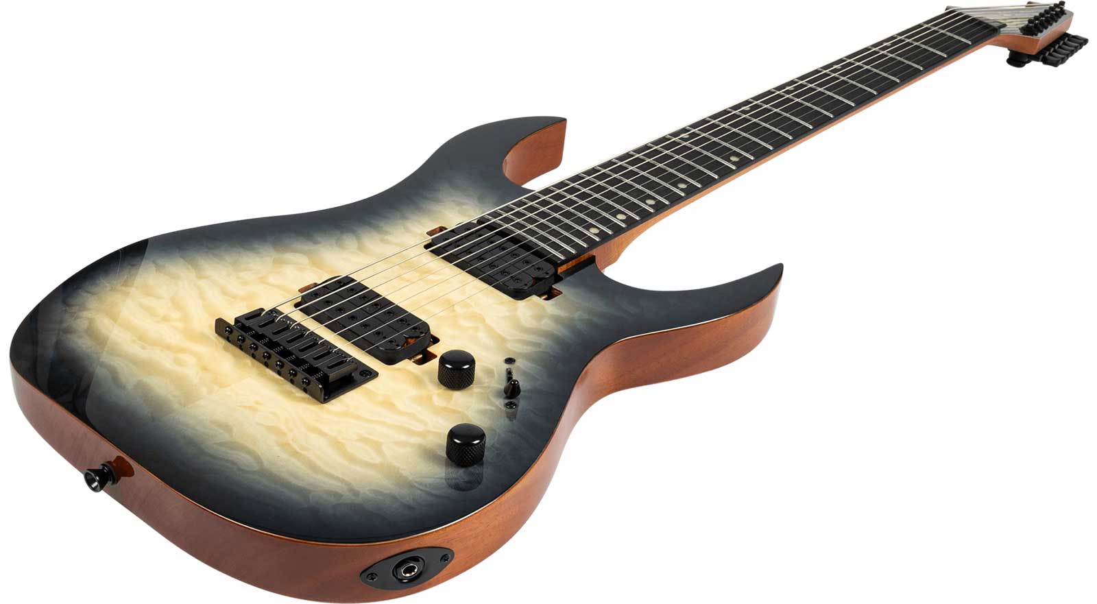 Spira Guitars S507 Qgy E 7c Baritone 2h Ht Eb - Trans Grey - Guitarra eléctrica de 7 cuerdas - Variation 3