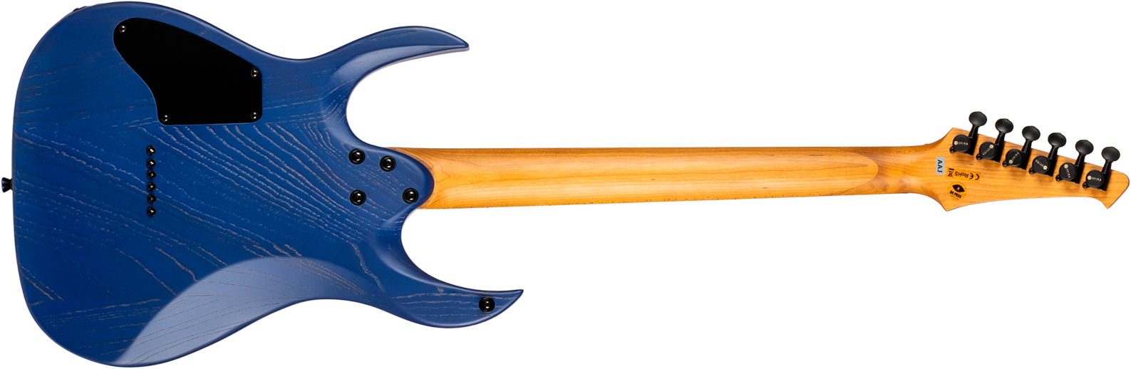 Spira Guitars S600 Abl 2h Ht Eb - Stained Blue - Guitarra eléctrica con forma de str. - Variation 1