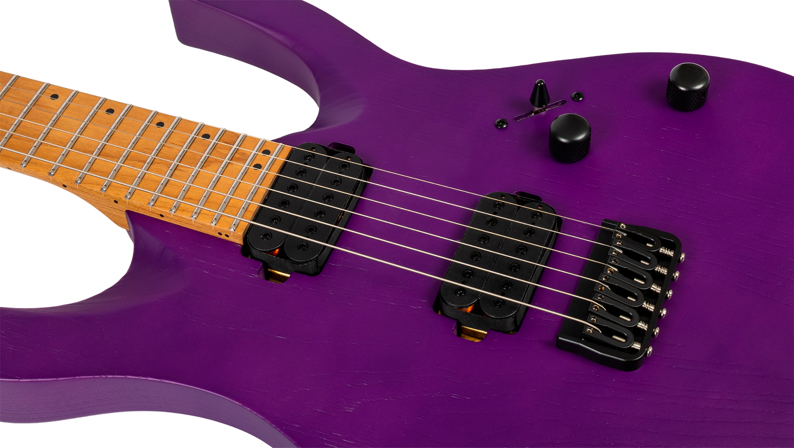 Spira Guitars S600 App 2h Ht Eb - Stained Purple - Guitarra eléctrica con forma de str. - Variation 3
