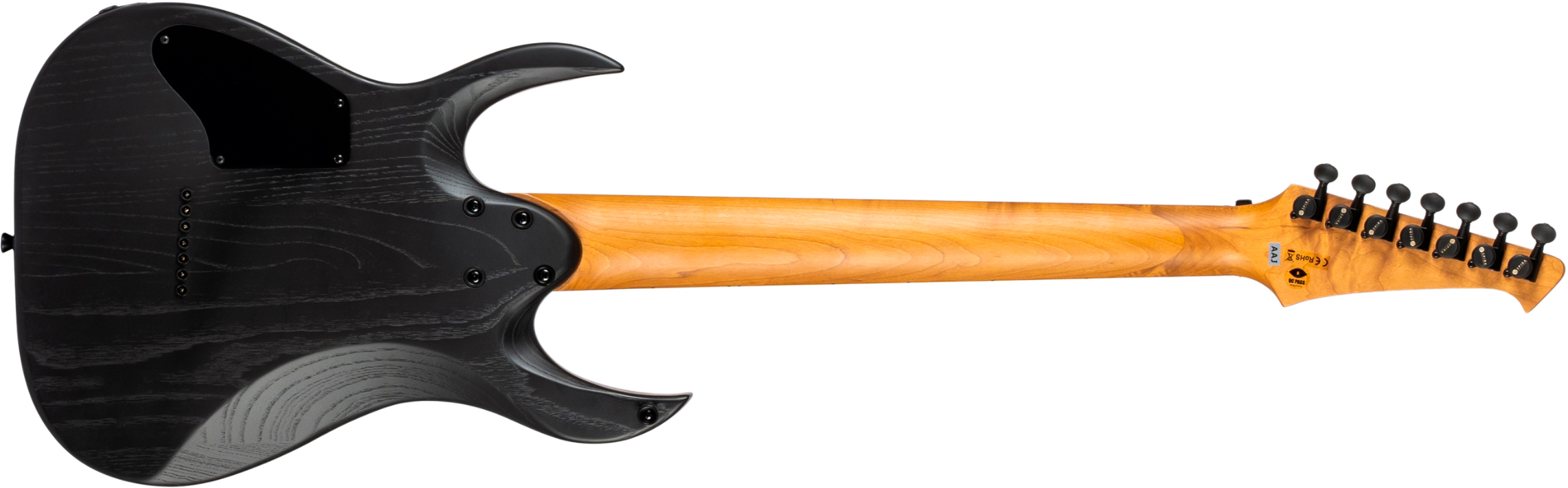 Spira Guitars S607 Abk 7c Baryton 2h Ht Eb - Stained Black - Guitarra eléctrica barítono - Variation 1