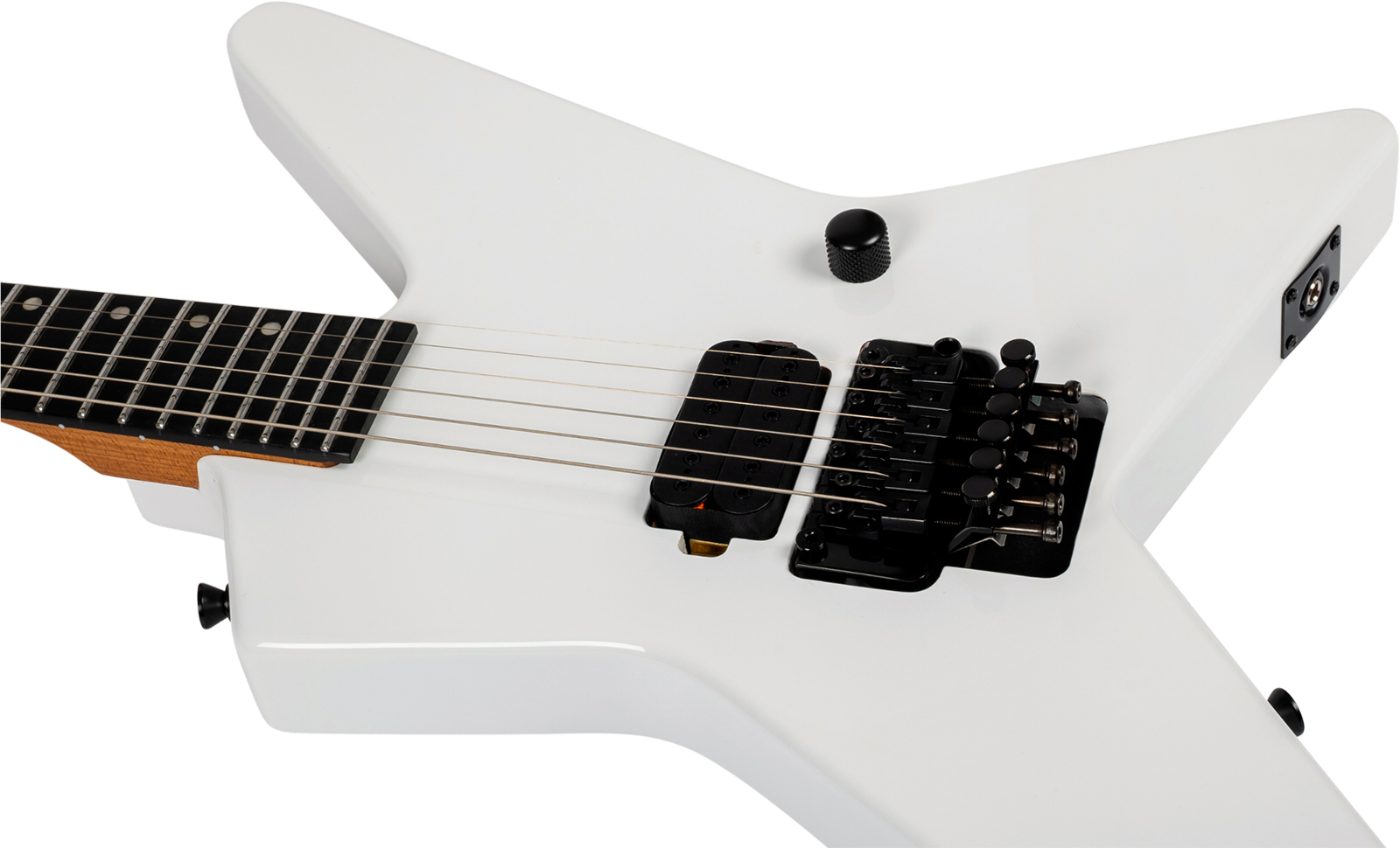 Spira Guitars Sr420 Wh 1h Fr Eb - White Satin - Guitarra electrica metalica - Variation 3
