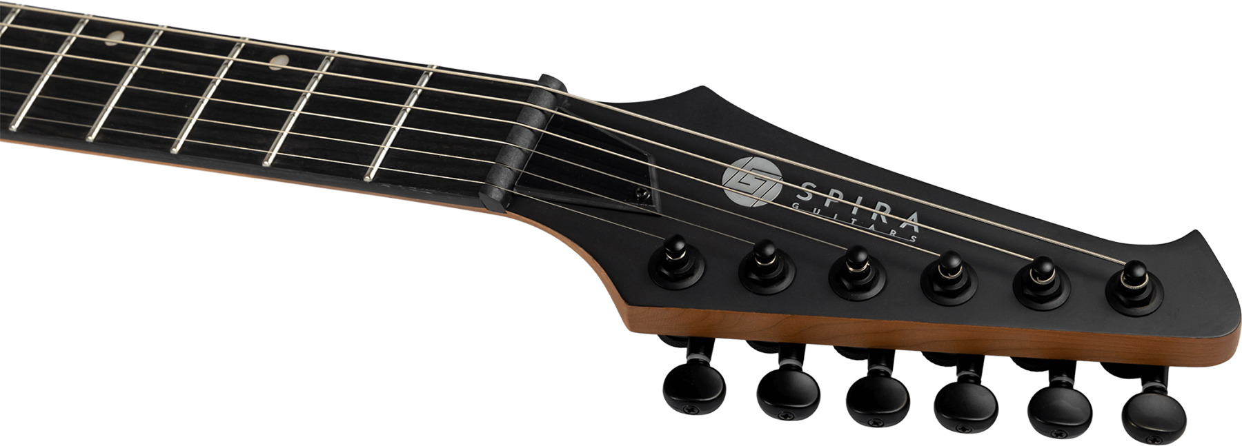 Spira Guitars T400 Mbk 2h Ht Eb - Satin Black - Guitarra electrica metalica - Variation 4