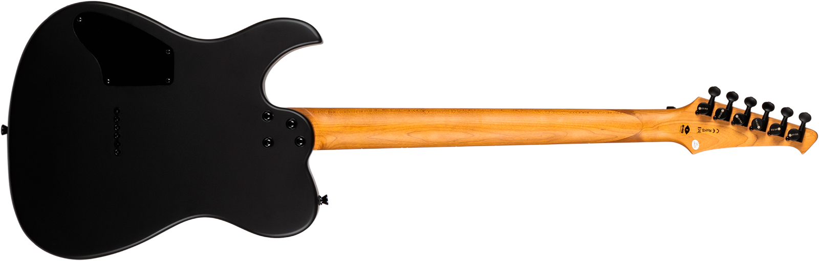 Spira Guitars T400 Mbk Baryton 2h Ht Eb - Black Satin - Guitarra eléctrica barítono - Variation 1