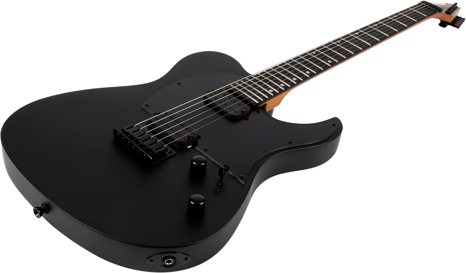 Spira Guitars T400 Mbk Baryton 2h Ht Eb - Black Satin - Guitarra eléctrica barítono - Variation 2