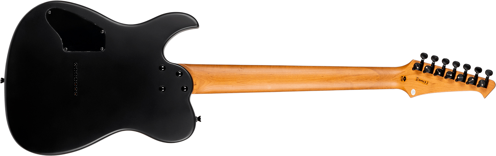 Spira Guitars T407 Mwh 7c 2h Ht Eb - Satin Black - Guitarra eléctrica barítono - Variation 1