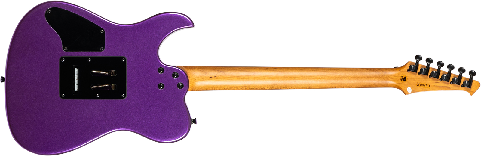 Spira Guitars T420 Pp 2h Fr Eb - Metallic Purple - Guitarra eléctrica con forma de tel - Variation 1