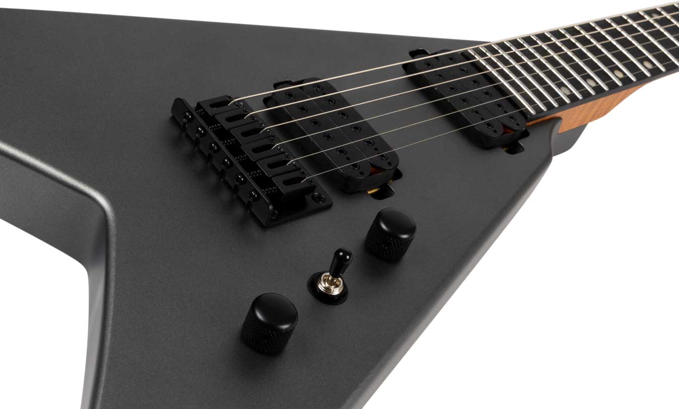 Spira Guitars V400 Msl 2h Ht Eb - Satin Silver - Guitarra electrica metalica - Variation 2