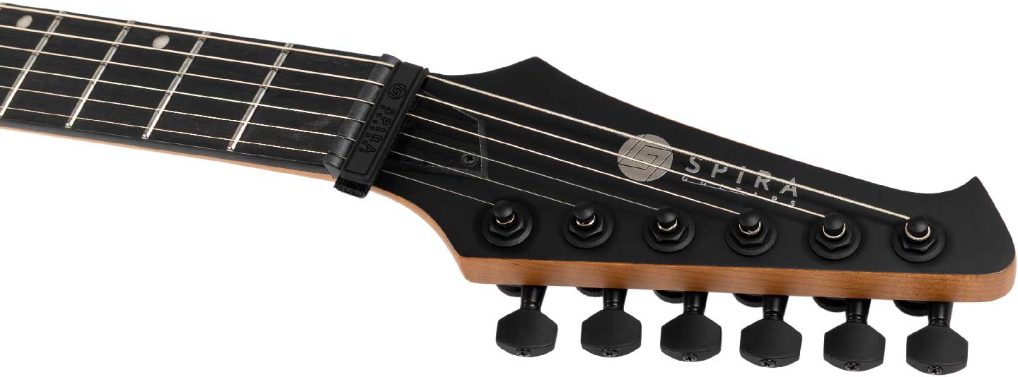 Spira Guitars V400 Msl 2h Ht Eb - Satin Silver - Guitarra electrica metalica - Variation 3