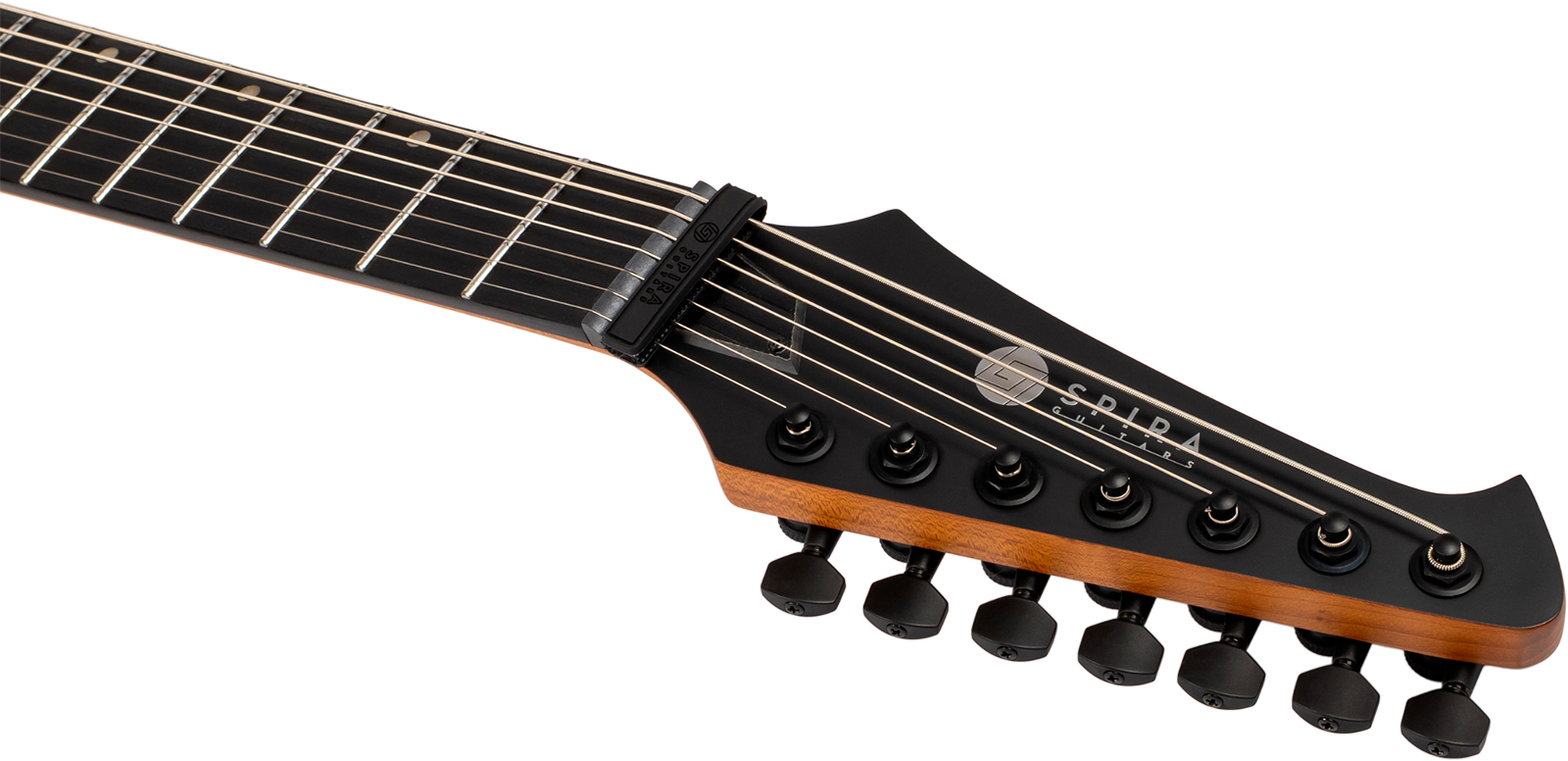 Spira Guitars V407 Mgr 7c 2h Ht Eb - Green Satin - Guitarra electrica metalica - Variation 4