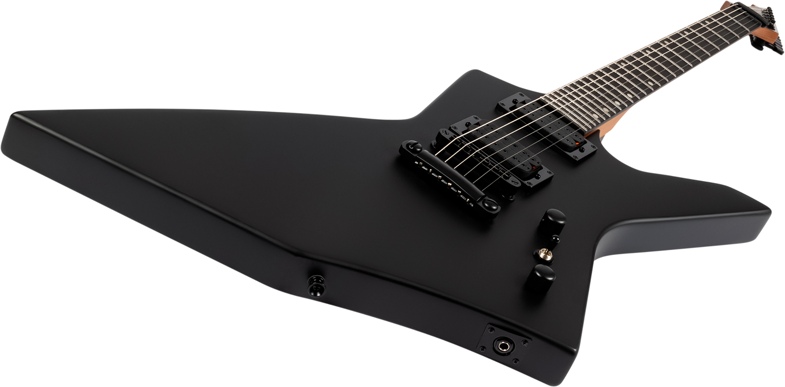 Spira Guitars X400 Mbk 2h Ht Mn - Satin Black - Guitarra electrica metalica - Variation 2