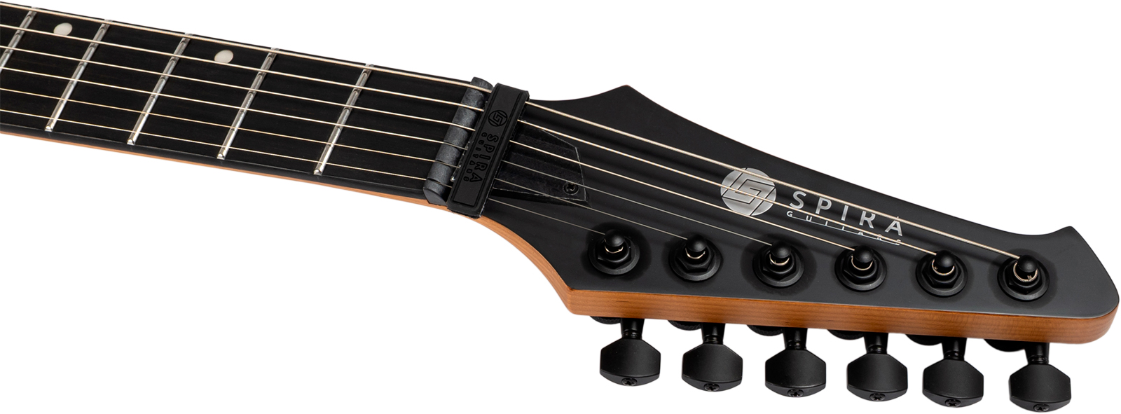 Spira Guitars X400 Mbk 2h Ht Mn - Satin Black - Guitarra electrica metalica - Variation 5