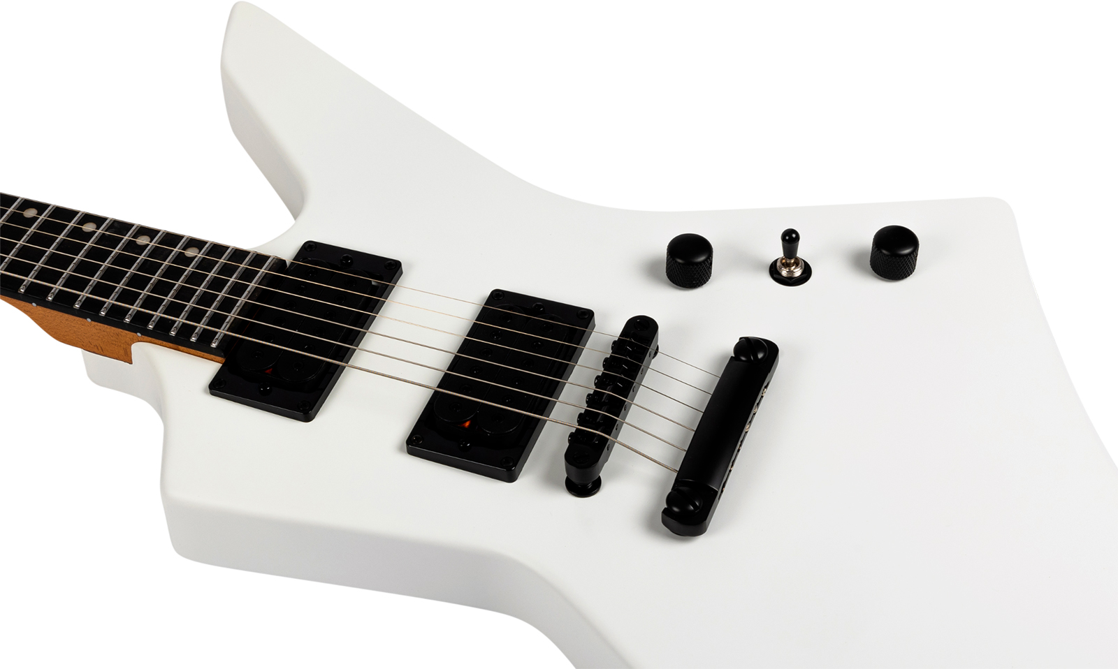 Spira Guitars X400 Mwh 2h Ht Mn - Satin White - Guitarra electrica metalica - Variation 4