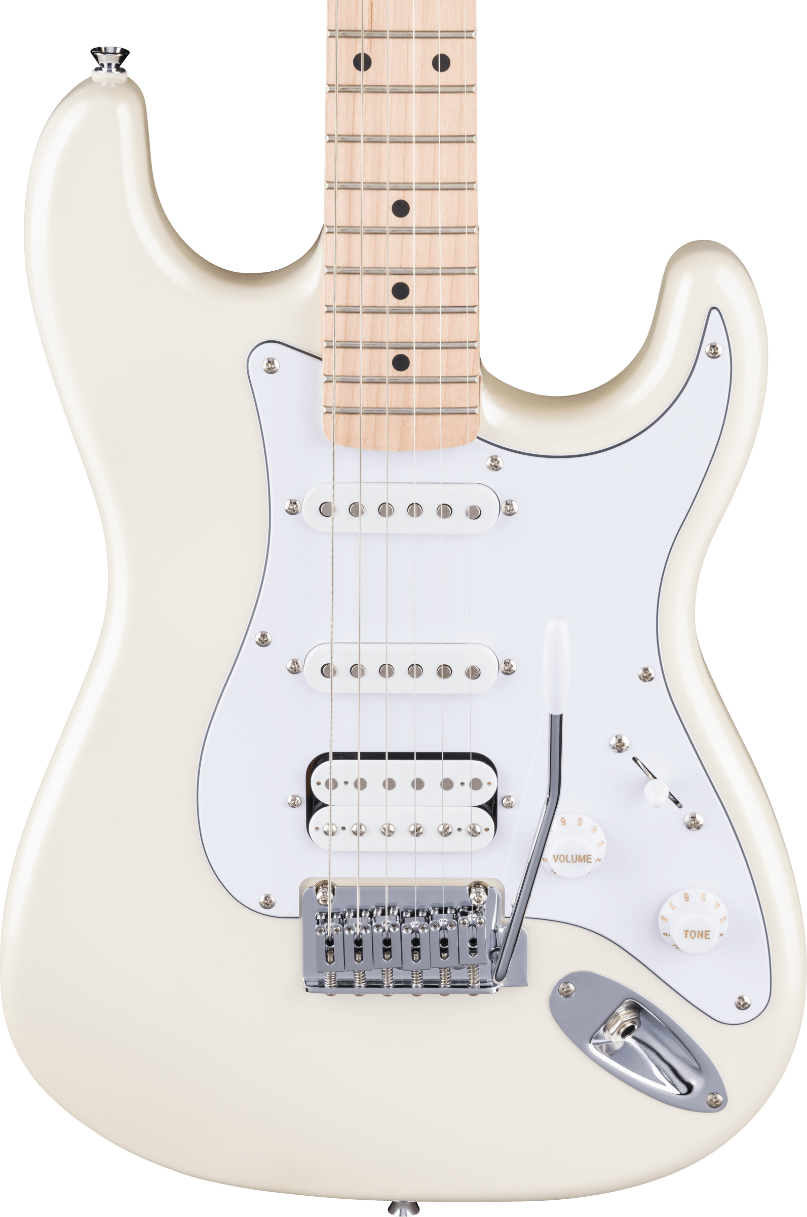 Squier Affinity Strat Junior Ltd Hss Trem Mn - Pearl White - Guitarra eléctrica con forma de str. - Variation 3