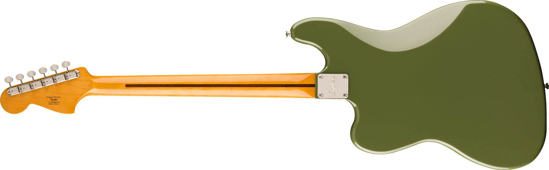 Squier Bass Vi Classic Vibe Fsr Ltd 3s Trem Lau - Olive Matching Headstock - Bajo eléctrico de cuerpo sólido - Variation 1