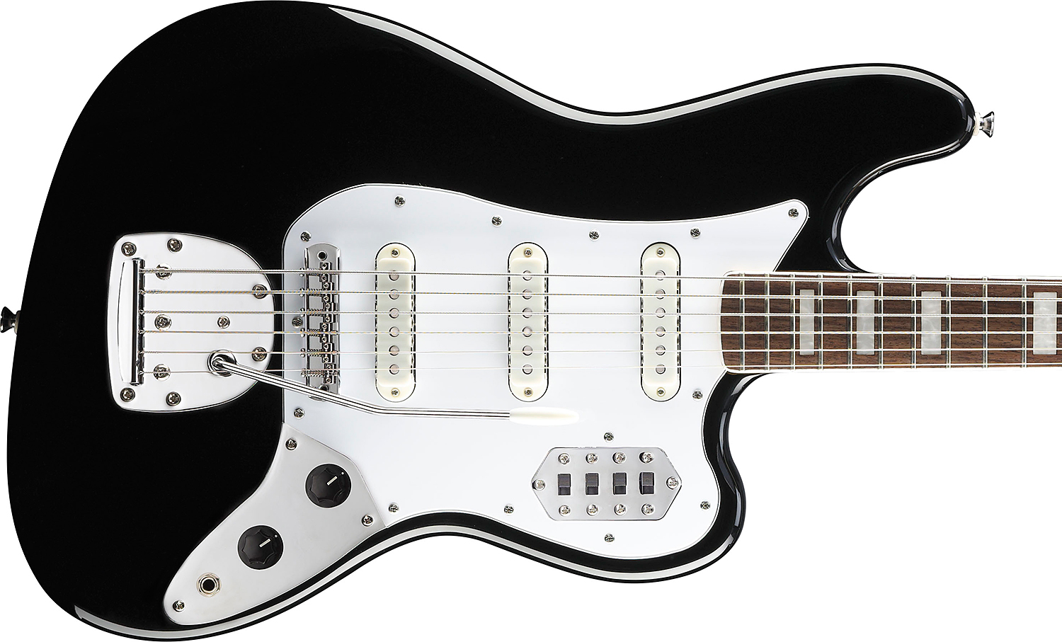 Squier Bass Vi Vintage Modified Rw Black - Bajo eléctrico de cuerpo sólido - Variation 2