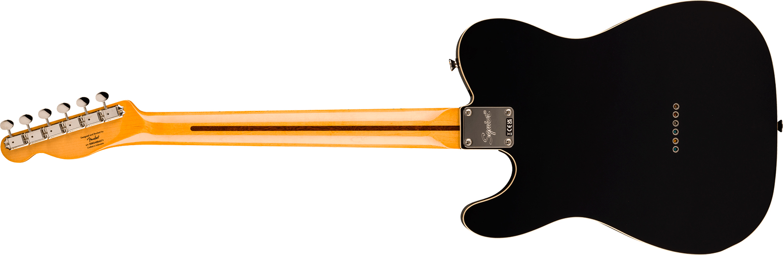 Squier Classic Vibe Tele 60s Custom Fsr Ltd Sh Ht Mn - Black - Guitarra eléctrica con forma de tel - Variation 1