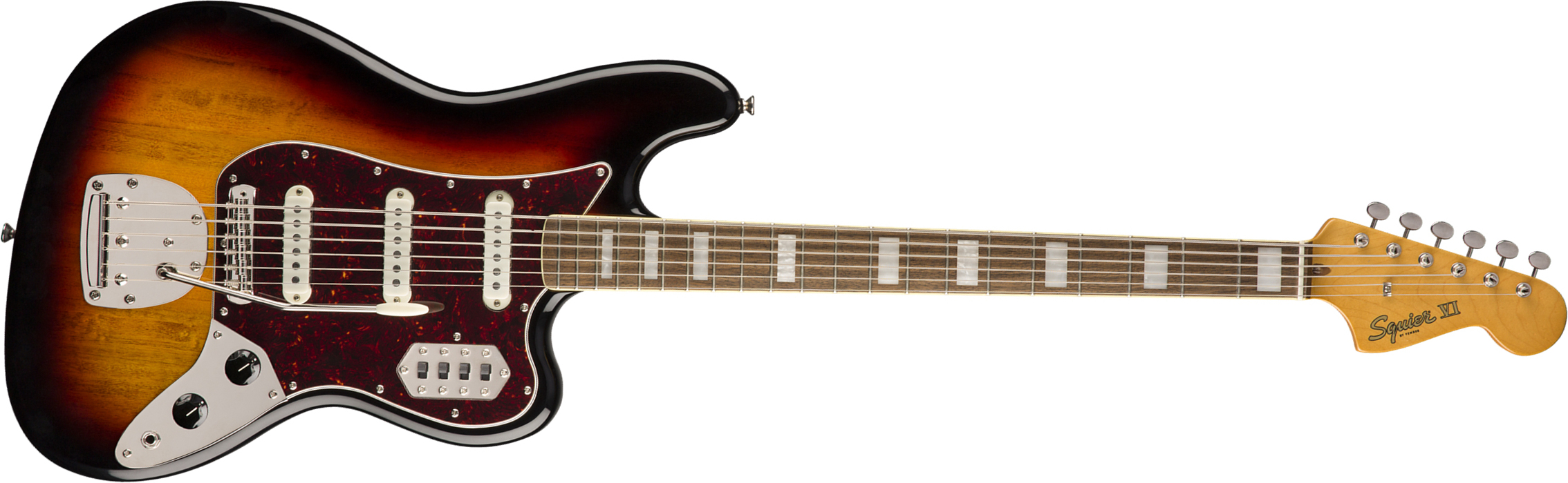 Squier Bass Vi Classic Vibe 2019 3s Trem Lau - 3-color Sunburst - Bajo eléctrico de cuerpo sólido - Main picture