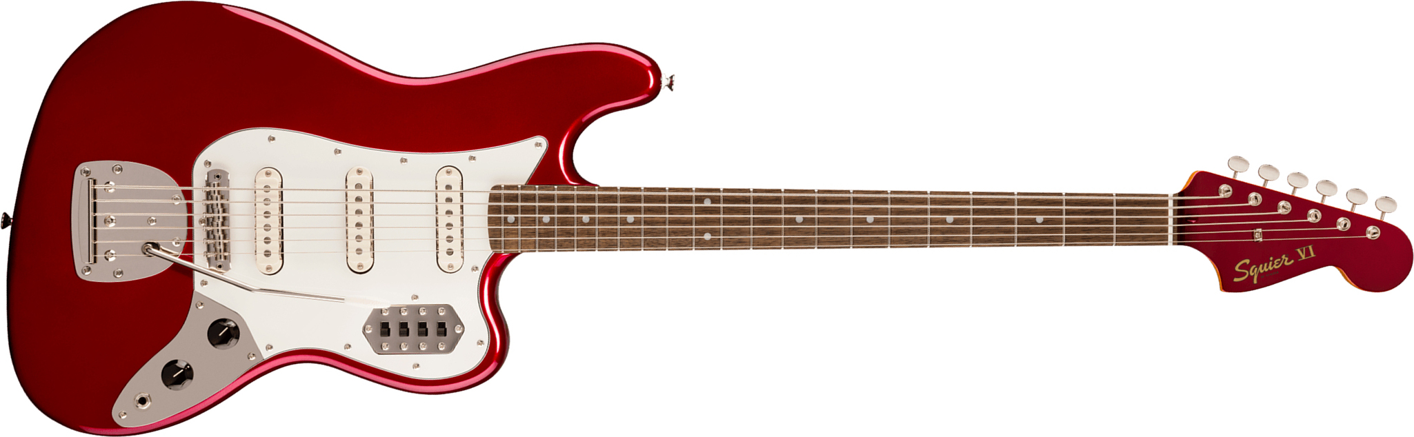 Squier Bass Vi Classic Vibe Ltd 3s Trem Lau - Candy Apple Red W/ Matching Headstock - Bajo eléctrico de cuerpo sólido - Main picture