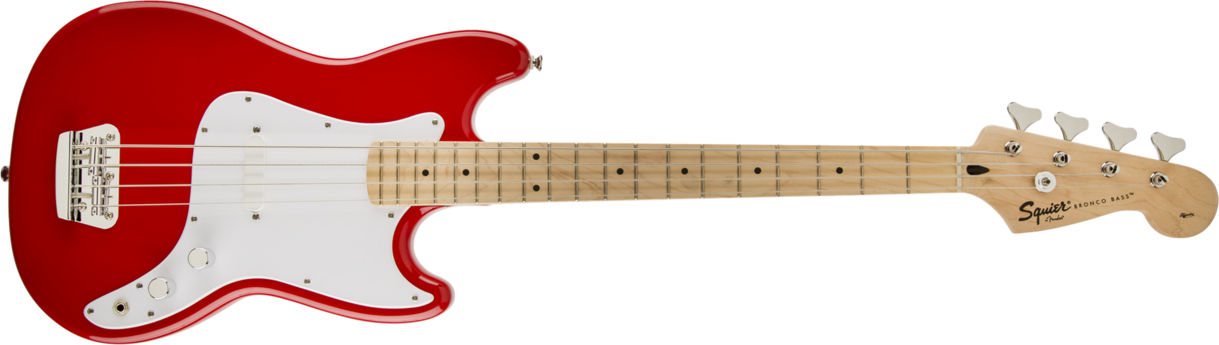 Squier Bronco Bass Mn - Torino Red - Bajo eléctrico para niños - Main picture