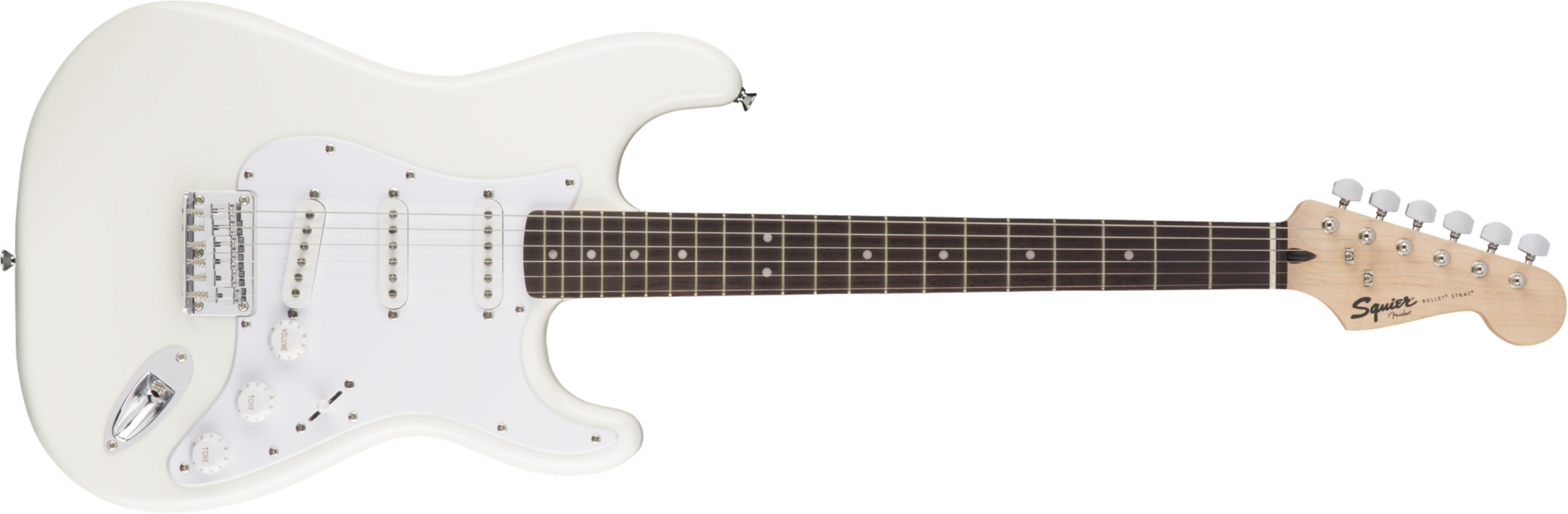 Squier Bullet Stratocaster Ht Sss (lau) - Arctic White - Guitarra eléctrica con forma de str. - Main picture