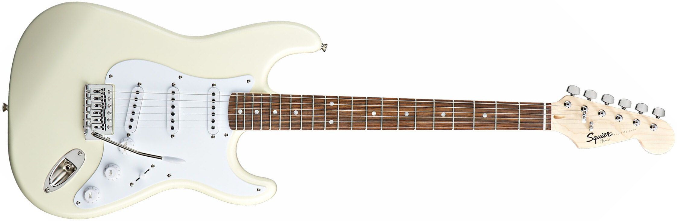 Squier Bullet Stratocaster With Tremolo Sss Lau - Arctic White - Guitarra eléctrica con forma de str. - Main picture