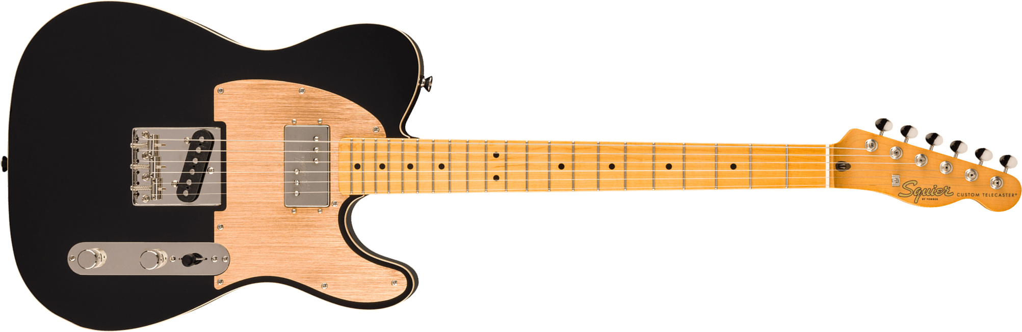 Squier Classic Vibe Tele 60s Custom Fsr Ltd Sh Ht Mn - Black - Guitarra eléctrica con forma de tel - Main picture