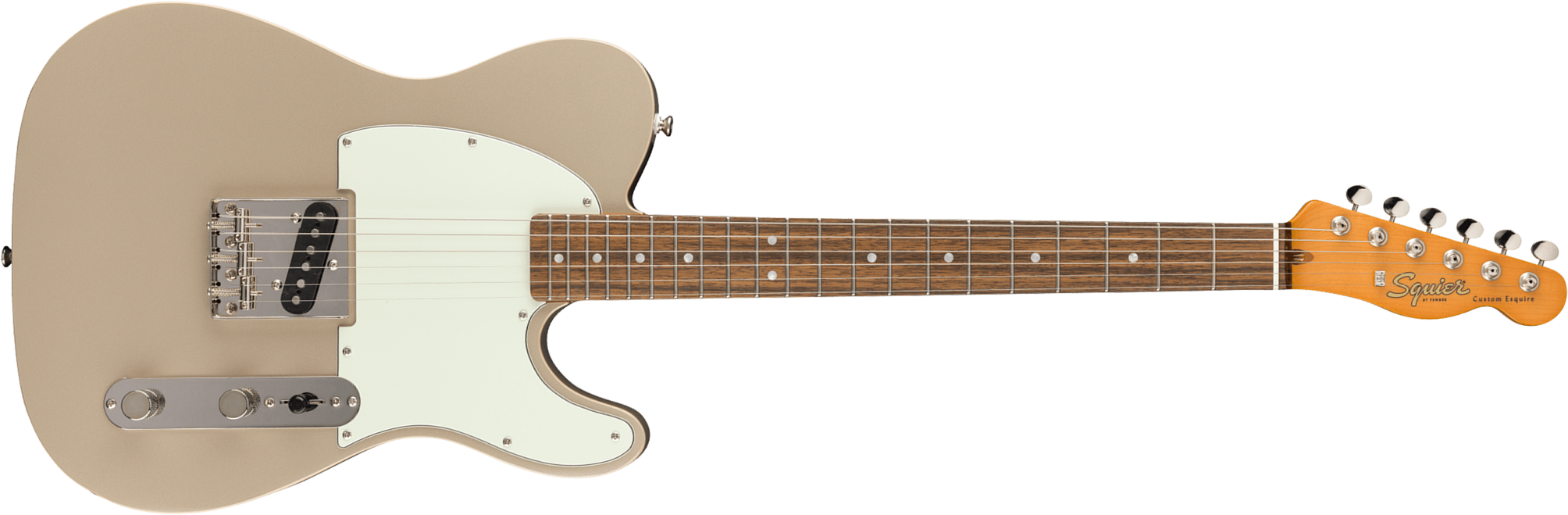 Squier Esquire / Tele Custom 60s Classic Vibe Fsr Ltd 1s Ht Lau - Shoreline Gold - Guitarra eléctrica con forma de tel - Main picture