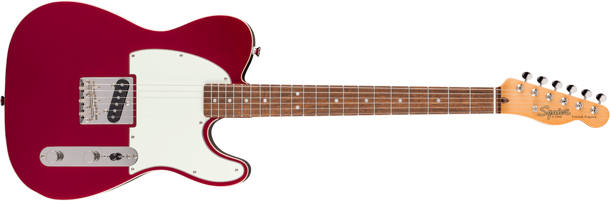 Squier Esquire / Tele Custom Classic Vibe 1s Ht Lau - Candy Apple Red - Guitarra eléctrica con forma de tel - Main picture