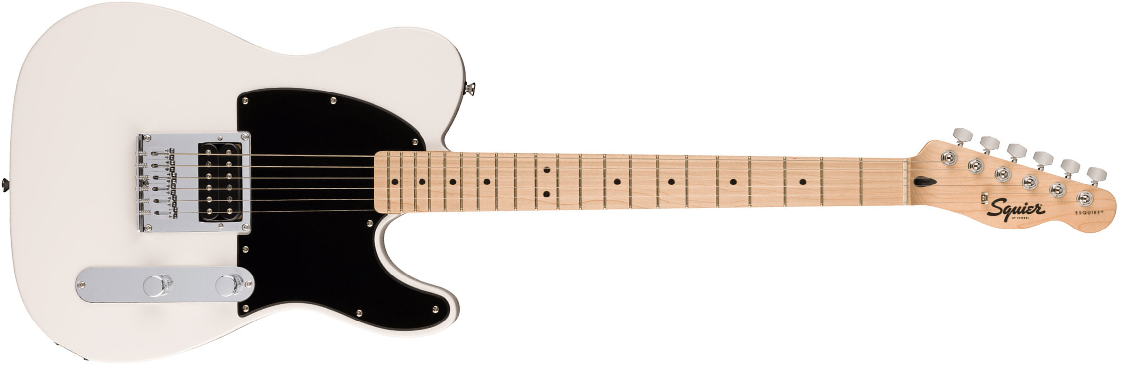 Squier Esquire/tele Sonic H Ht Mn - Arctic White - Guitarra eléctrica con forma de tel - Main picture