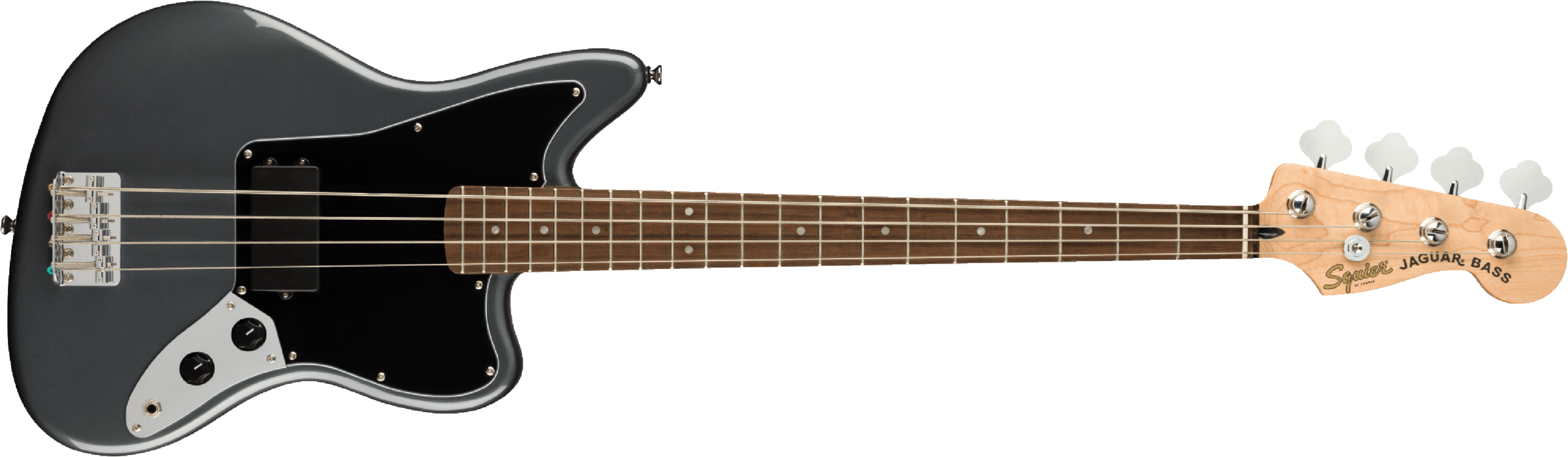 Squier Jaguar Bass Affinity 2021 Lau - Charcoal Frost Metallic - Bajo eléctrico de cuerpo sólido - Main picture