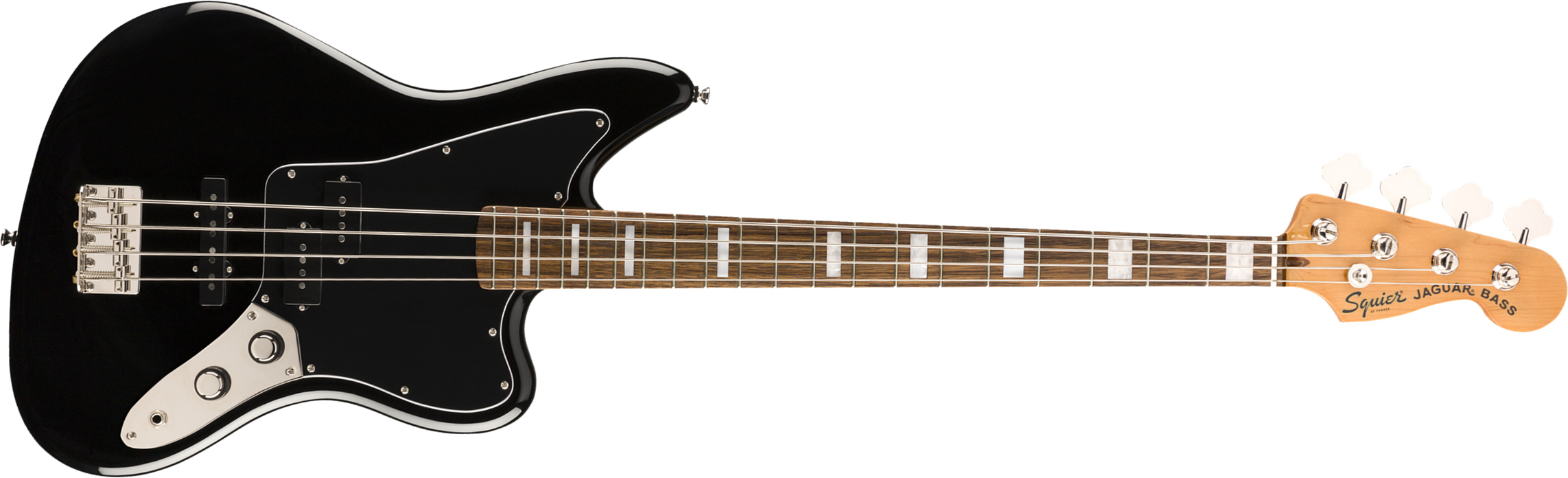 Squier Jaguar Bass Classic Vibe Lau 2019 - Black - Bajo eléctrico de cuerpo sólido - Main picture