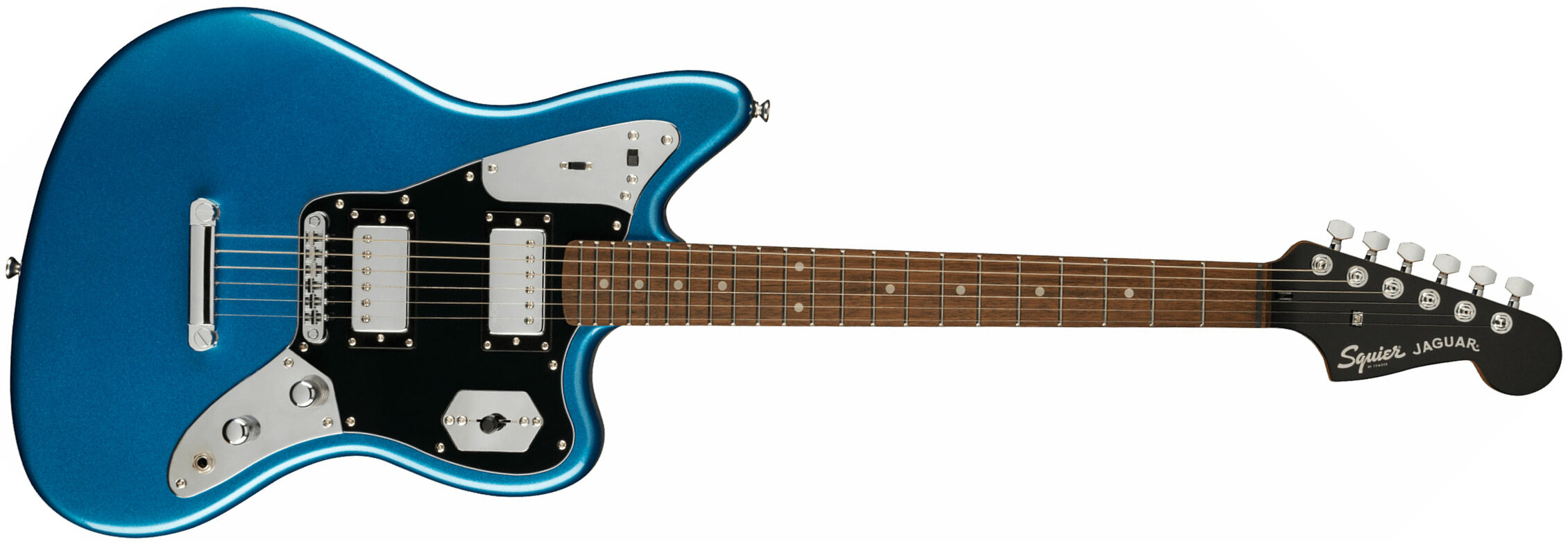 Squier Jaguar Contemporary Hh St Fsr Ltd Ht Lau - Lake Placid Blue - Guitarra electrica retro rock - Main picture
