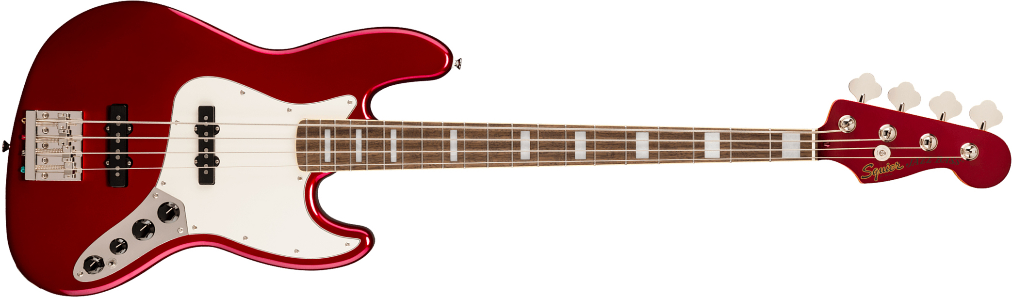 Squier Jazz Bass 70s Active Classic Vibe Lau - Candy Apple Red W/ Matching Headstock - Bajo eléctrico de cuerpo sólido - Main picture