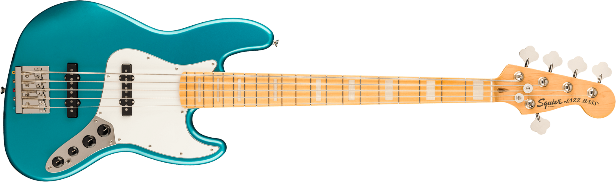 Squier Jazz Bass 70s Active V Classic Vibe 5c Mn - Ocean Turquoise - Bajo eléctrico de cuerpo sólido - Main picture