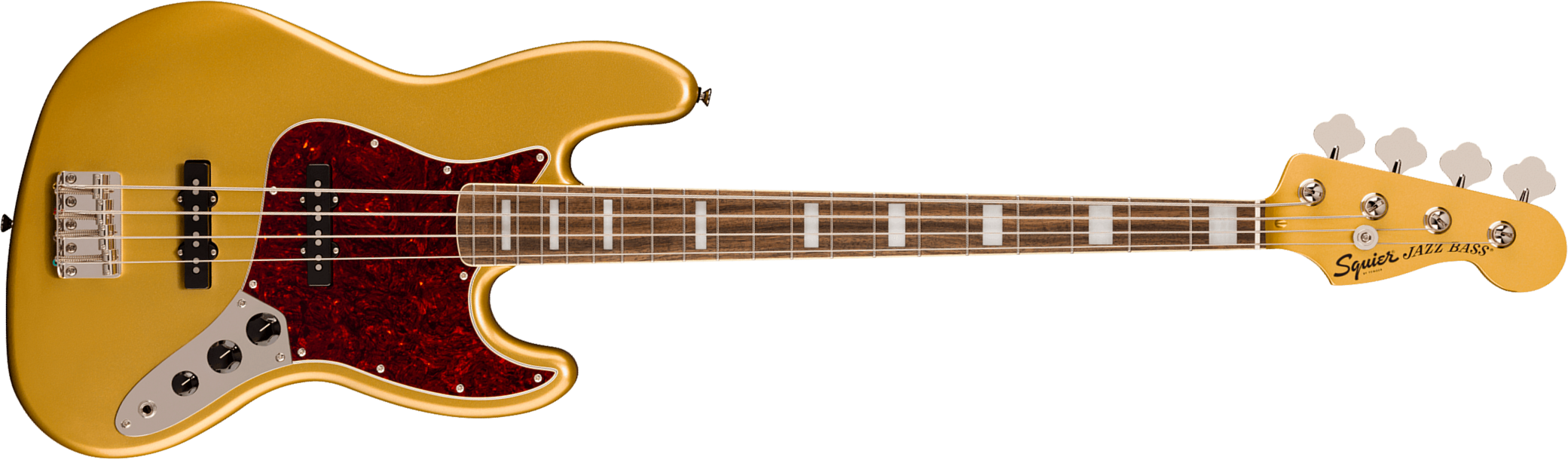 Squier Jazz Bass 70s Classic Vibe Ltd Rw - Aztec Gold - Bajo eléctrico de cuerpo sólido - Main picture