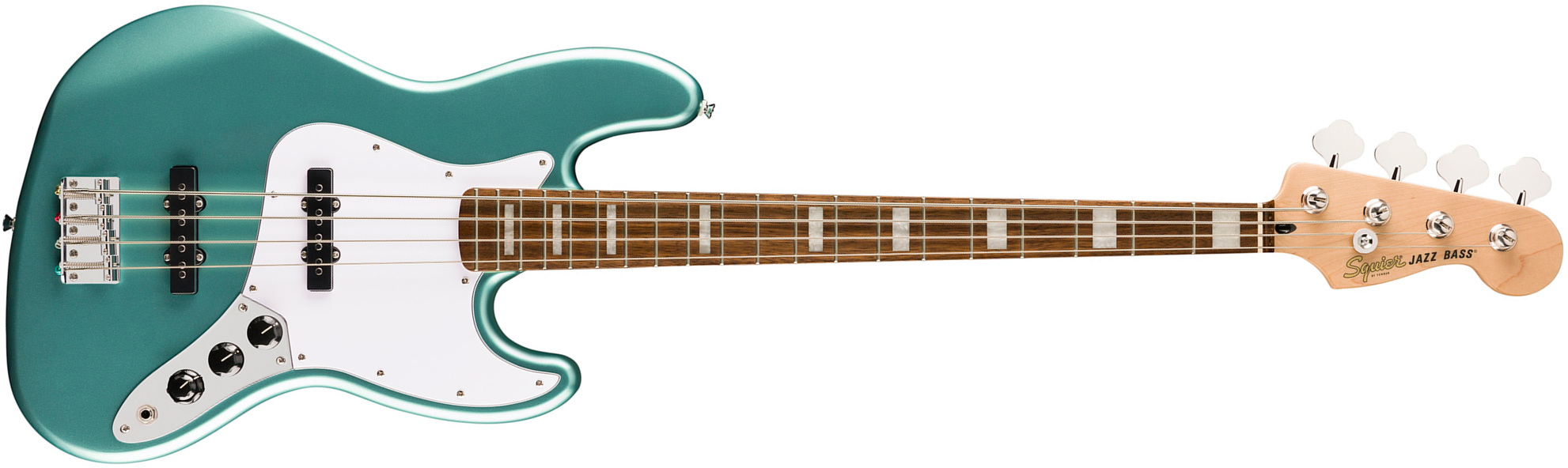Squier Jazz Bass Active Affinity Lau - Mystic Seafoam Green - Bajo eléctrico de cuerpo sólido - Main picture