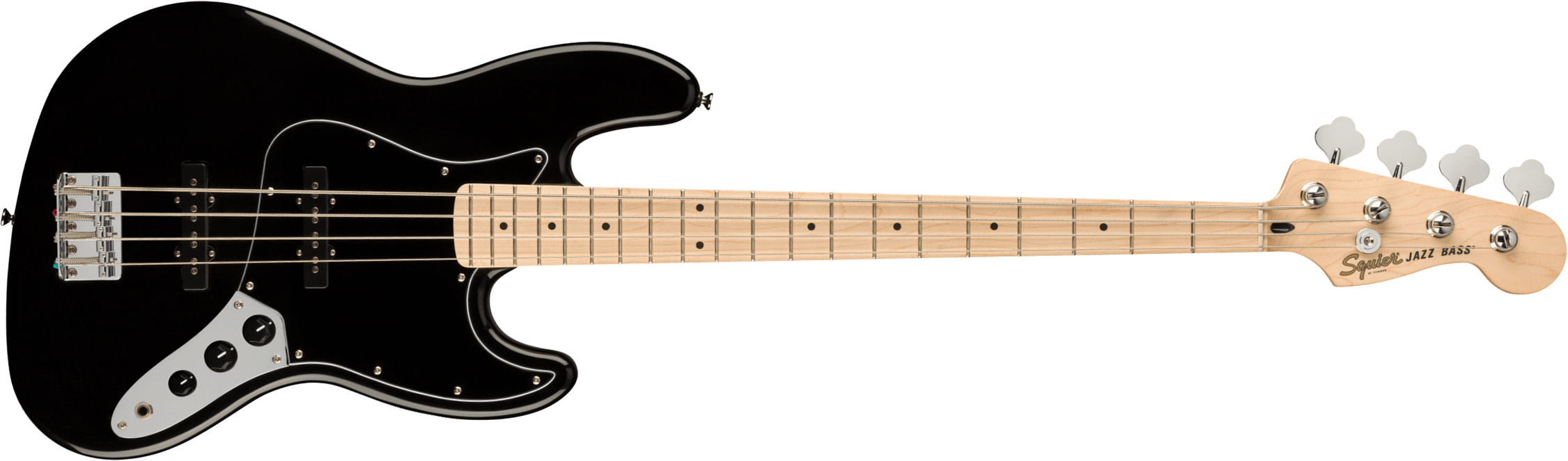 Squier Jazz Bass Affinity 2021 Mn - Black - Bajo eléctrico de cuerpo sólido - Main picture