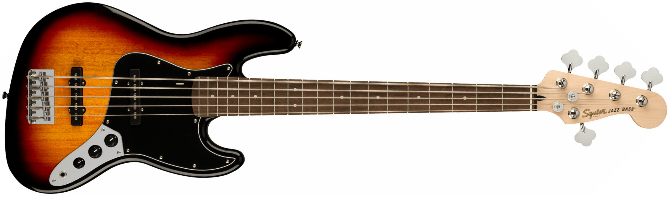 Squier Jazz Bass Affinity V 2021 5-cordes Lau - 3-color Sunburst - Bajo eléctrico de cuerpo sólido - Main picture