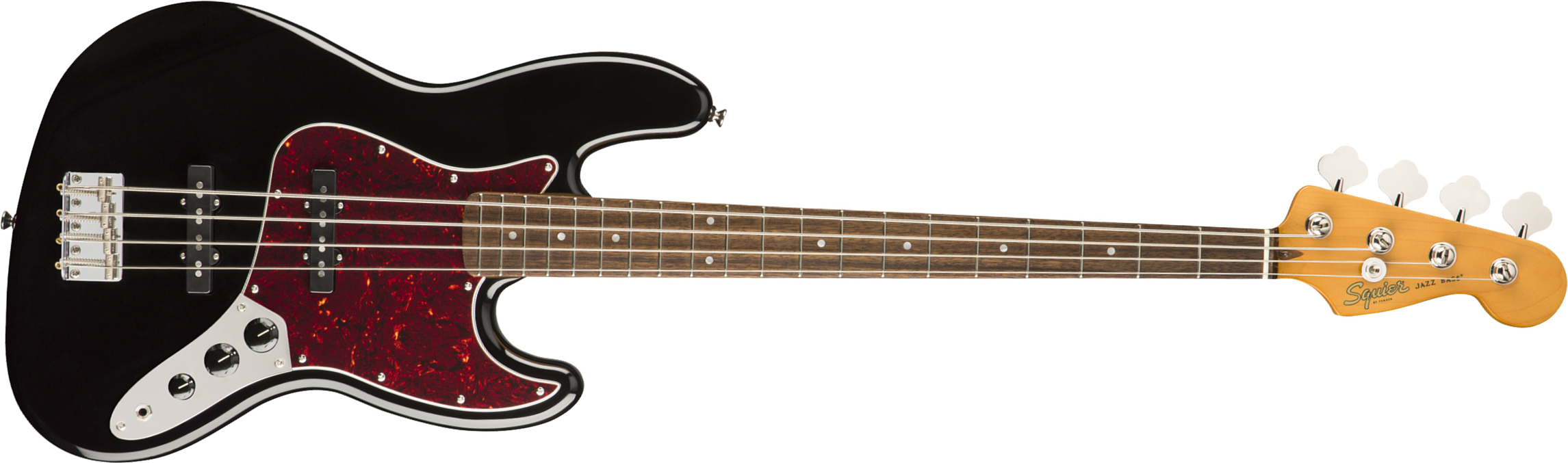 Squier Jazz Bass Classic Vibe 60s 2019 Lau - Black - Bajo eléctrico de cuerpo sólido - Main picture