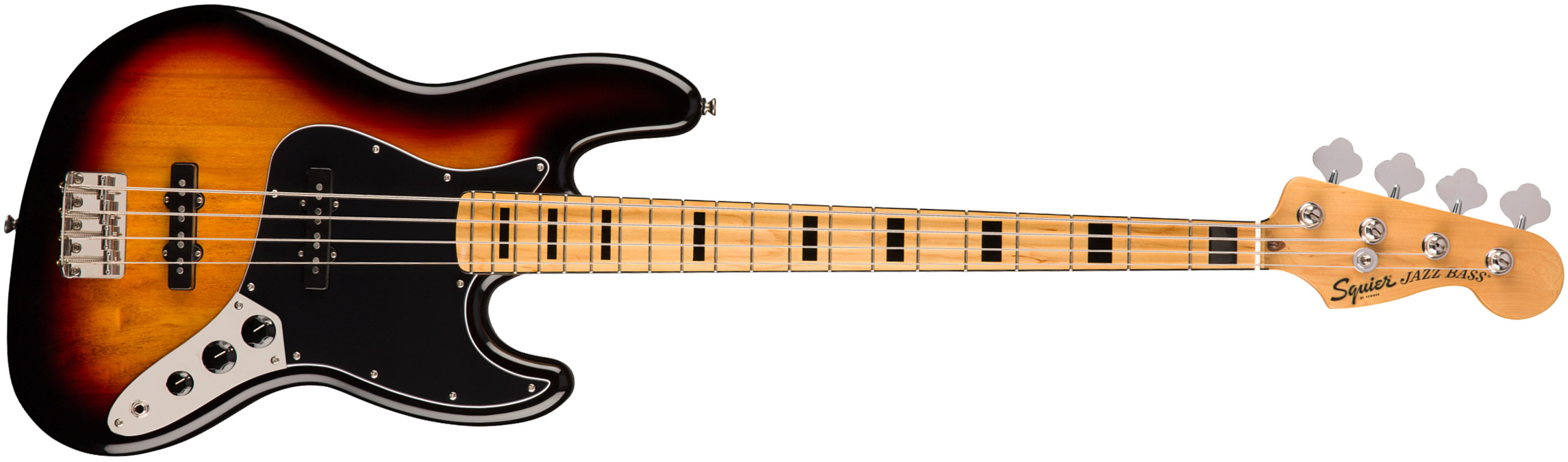 Squier Jazz Bass Classic Vibe 70s 2019 Mn - 3-color Sunburst - Bajo eléctrico de cuerpo sólido - Main picture