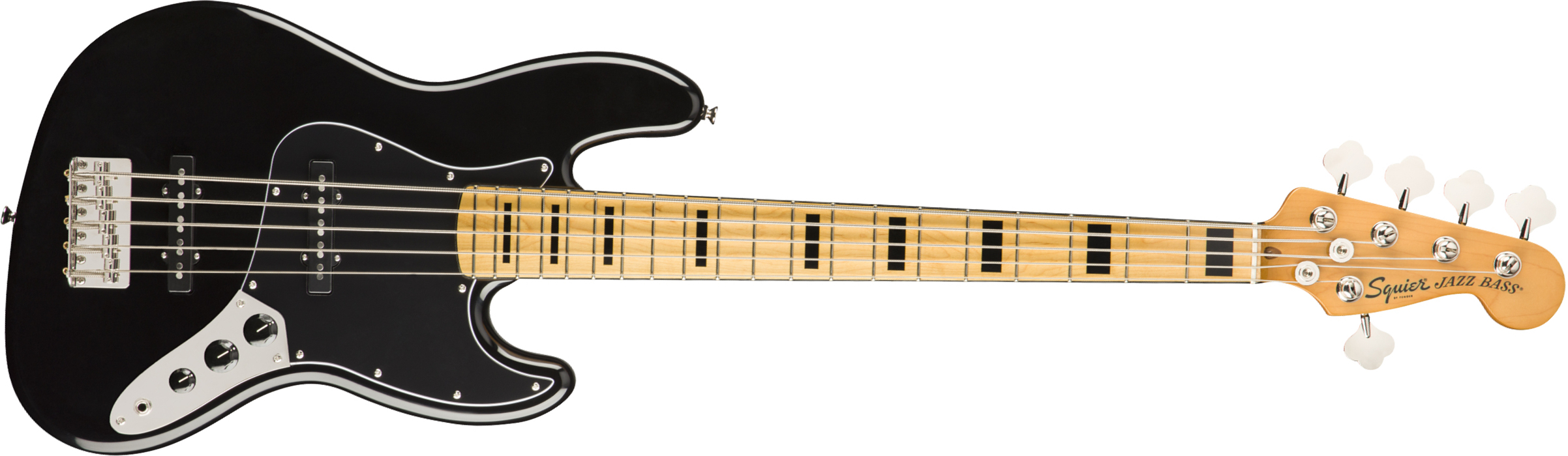 Squier Jazz Bass Classic Vibe 70s V 2019 Mn - Black - Bajo eléctrico de cuerpo sólido - Main picture