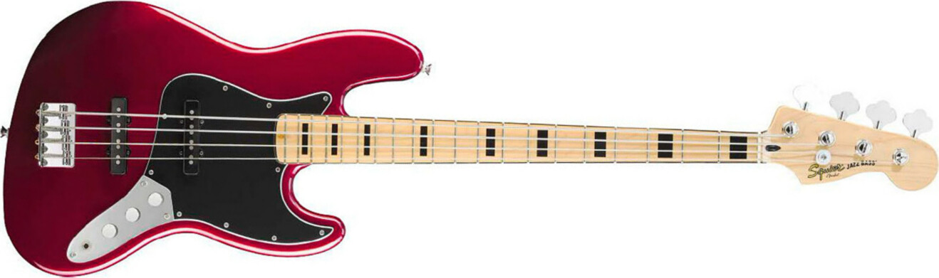 Squier Jazz Bass Vintage Modiifed 70 2013 Mn Candy Apple Red - Bajo eléctrico de cuerpo sólido - Main picture