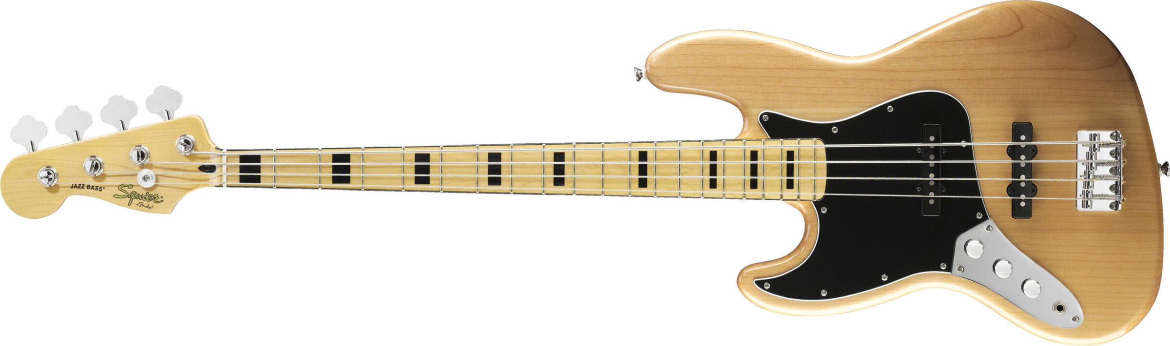 Squier Jazz Bass Vintage Modified 70 Gaucher 2013 Mn Naturel - Bajo eléctrico de cuerpo sólido - Main picture