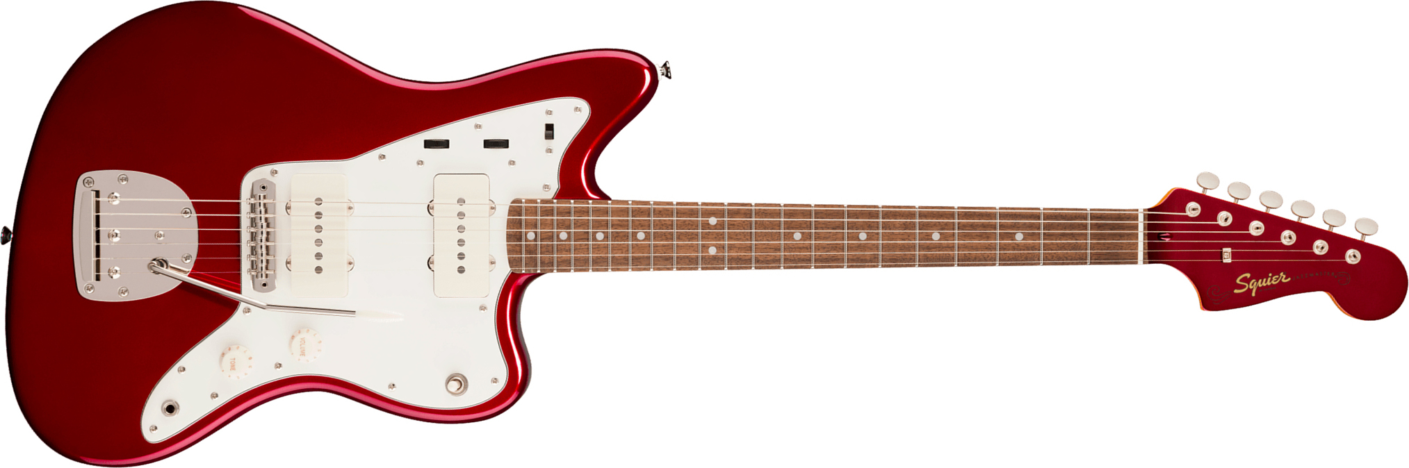 Squier Jazzmaster 60s Classic Vibe Ltd 2s Trem Lau - Candy Apple Red - Guitarra electrica retro rock - Main picture